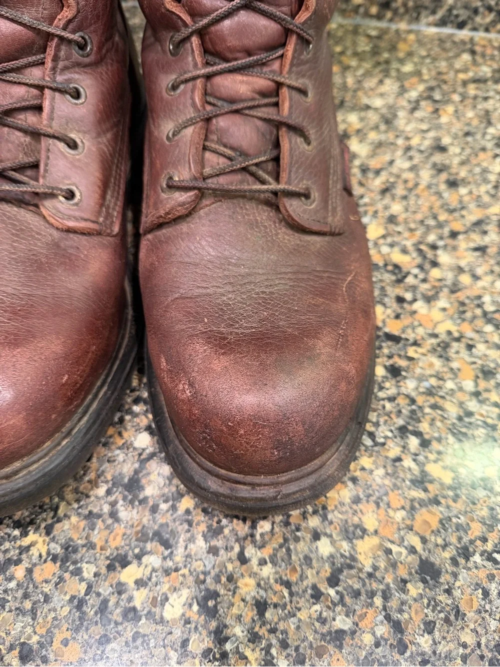 Men's Brown red wing supersole Leather Work Boots 10 EE